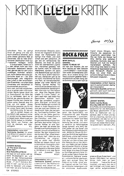 Stereo Magazin Germany Kritik Disco Kritik Nov 1977 Part#1